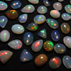 Brand New Wholesale Deal - 50 pcs Gorgeous - AAA - High Quality Mix shape Ethiopian OPAL - Cabochon Every Pcs Have Nice Fire - size 5 - 12 mm
